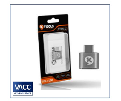 10-KTOOLS OTG SILVER TYPE C ADAPTOR