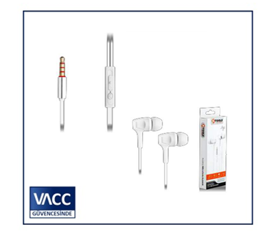 4-KTOOLS JOY BEYAZ KABLOLU KULAKLIK